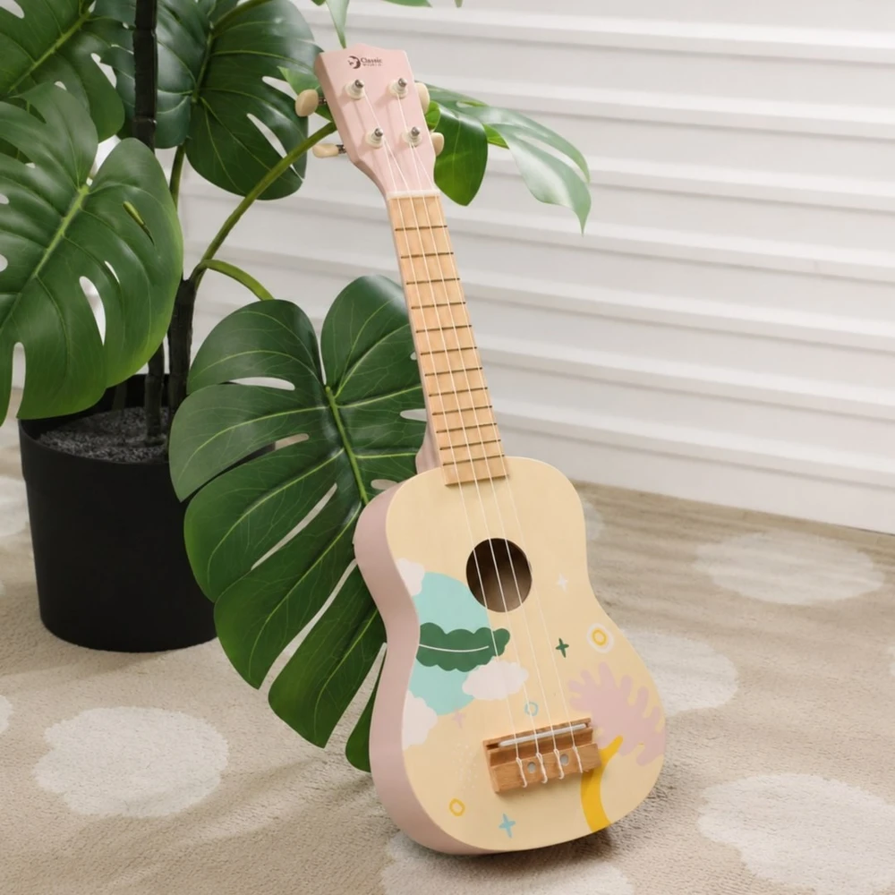 Muzikinis instrumentas ukulelė Classic World, rožinė