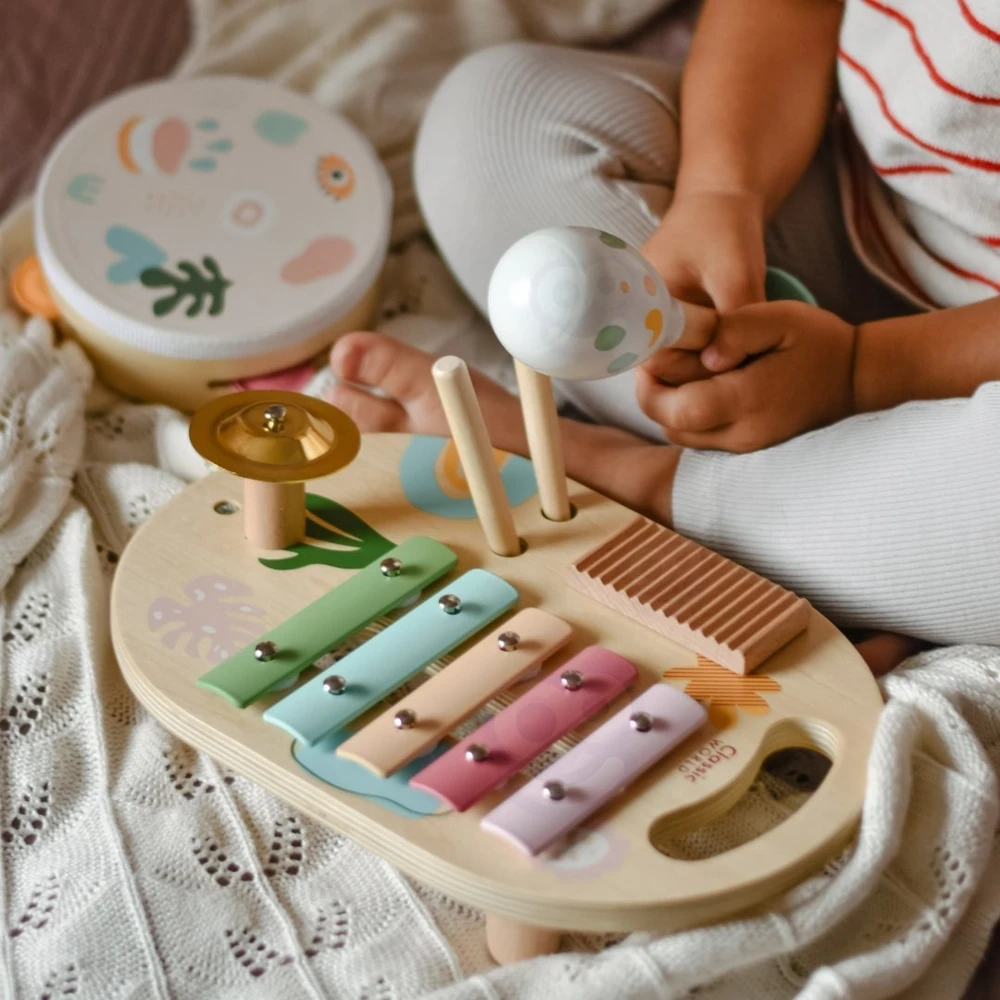 Muzikos instrumentų rinkinys Classic World, iš medžio