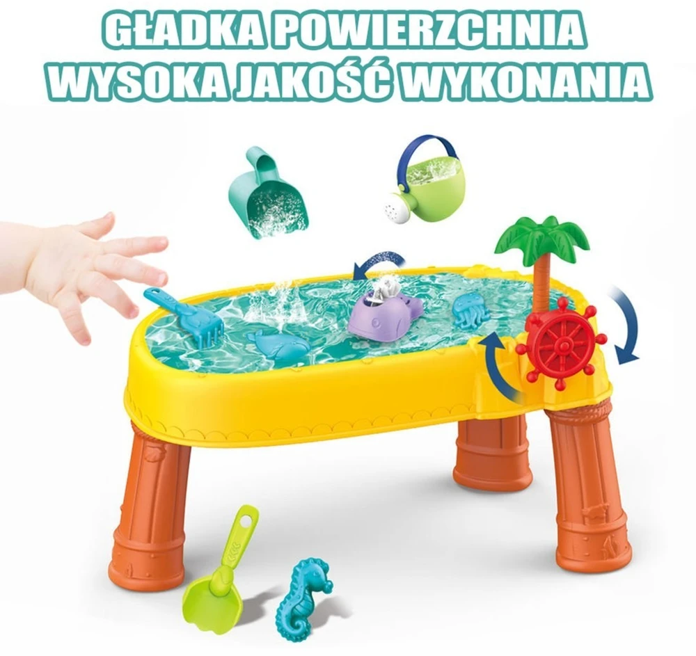 Smėlio staliukas Woopie, smėlio ir vandens žaidimams