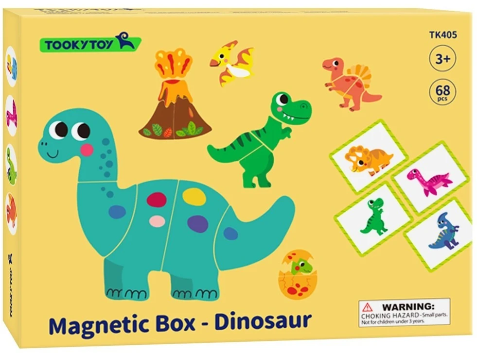 Tooky Toys Dėlionė magnetinė Tooky Toy, 56 elementai