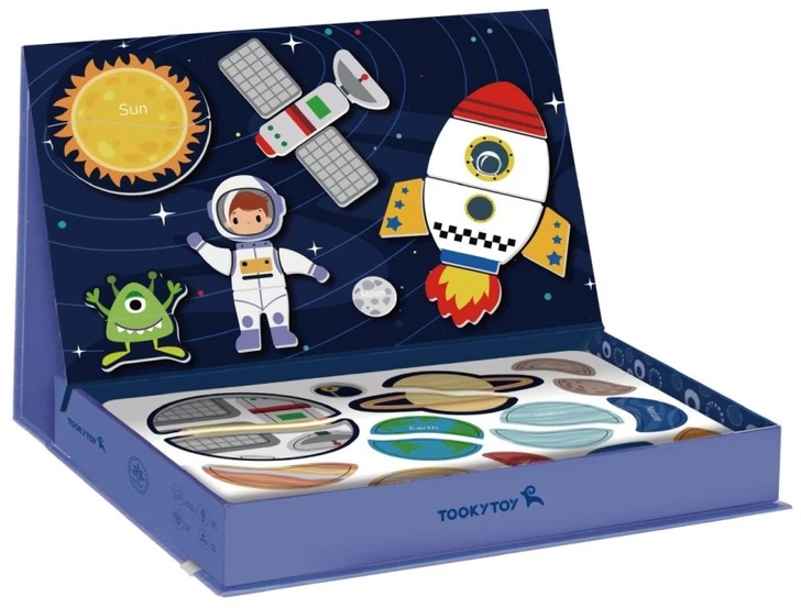 Tooky Toys Dėlionė magnetinė Tooky Toy, 60 elementų
