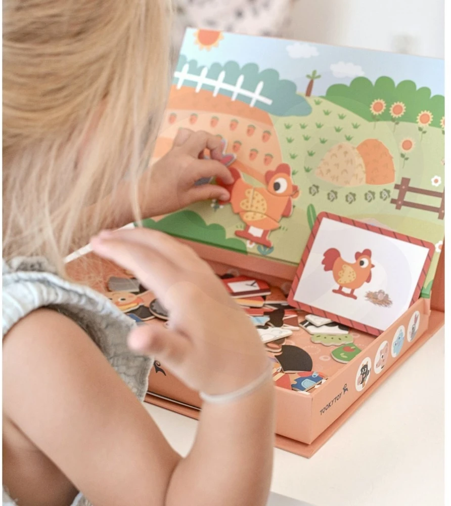 Tooky Toys Dėlionė magnetinė TOOKY TOY, 61 elementas