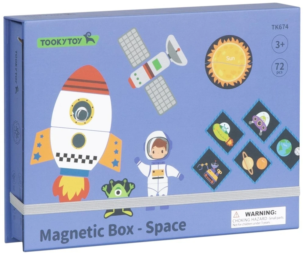 Tooky Toys Dėlionė magnetinė Tooky Toy, 60 elementų