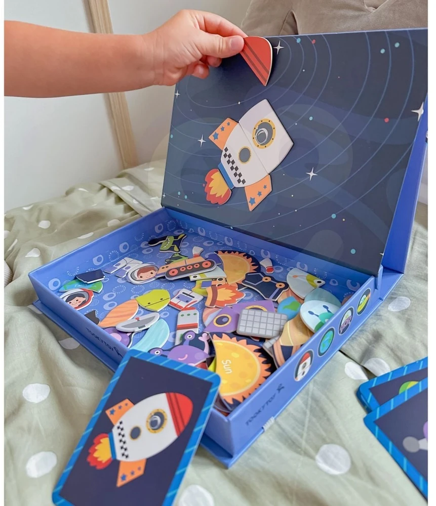 Tooky Toys Dėlionė magnetinė Tooky Toy, 60 elementų
