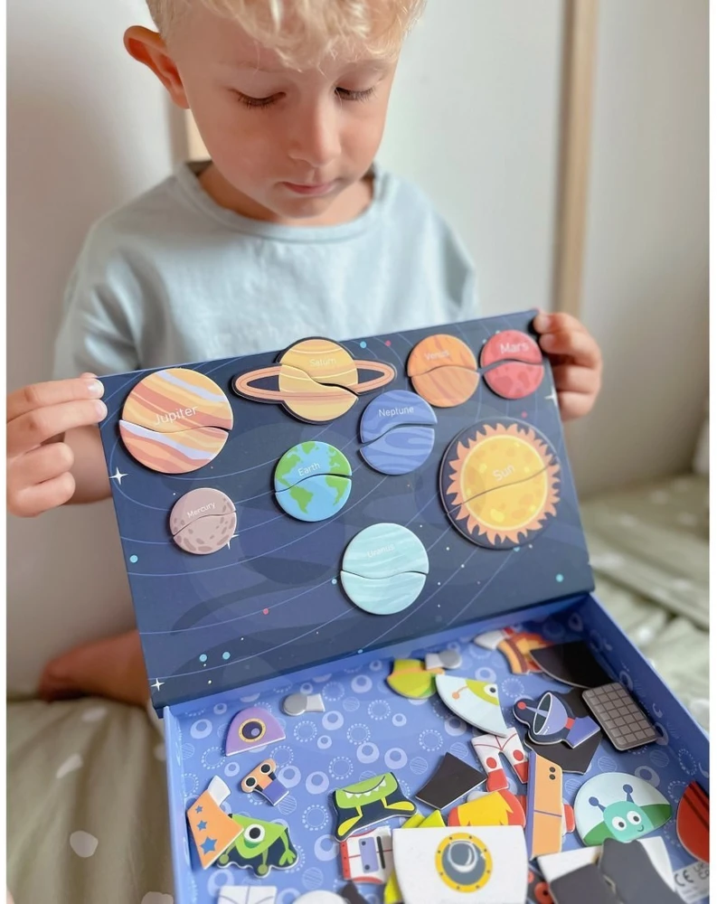 Tooky Toys Dėlionė magnetinė Tooky Toy, 60 elementų