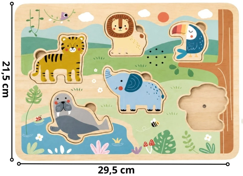 Tooky Toys Dėlionė TOOKY TOY, su garso funkcija