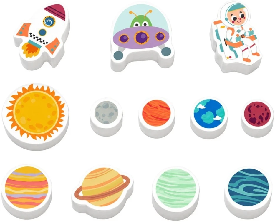 Tooky Toys Edukacinė lenta Tooky Toy, kosminis labirintas