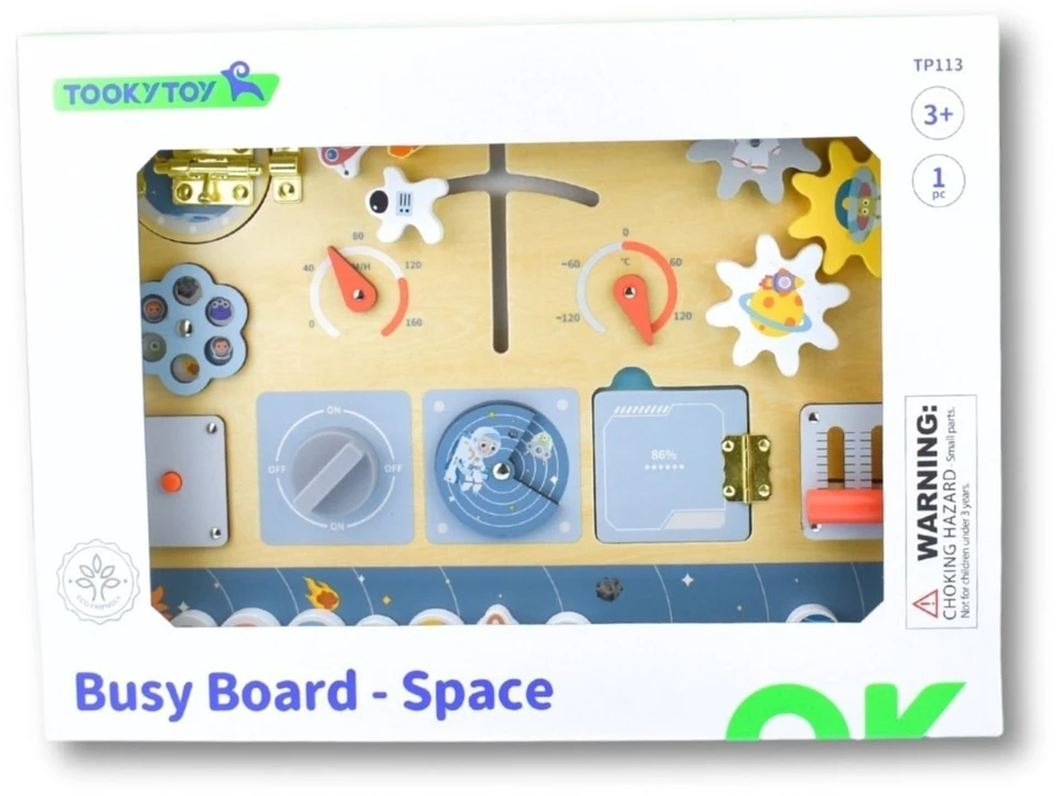 Tooky Toys Edukacinė lenta Tooky Toy, medinė konstrukcija
