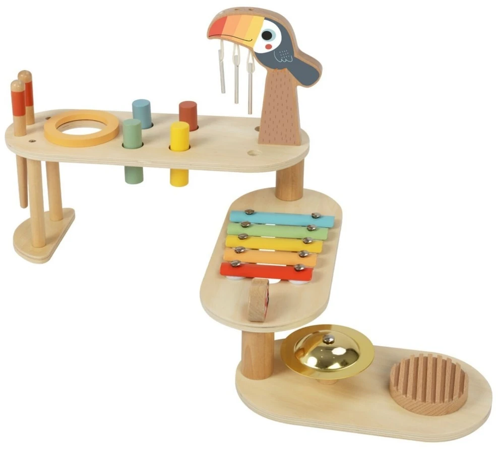 Tooky Toys Edukacinis muzikos staliukas TOOKY TOY, su tukano motyvu