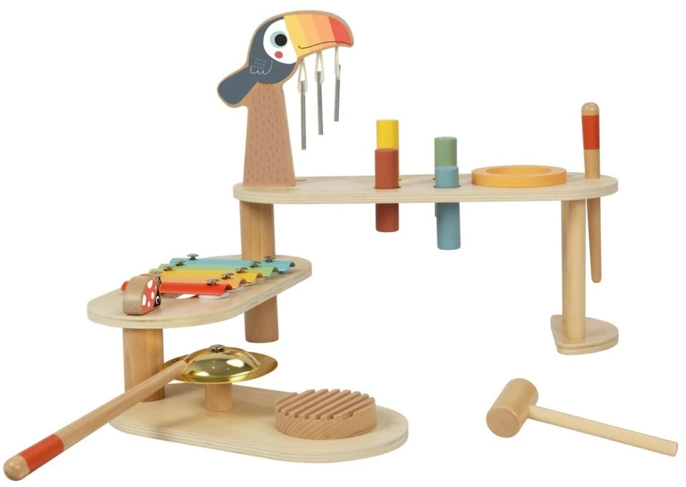 Tooky Toys Edukacinis muzikos staliukas TOOKY TOY, su tukano motyvu