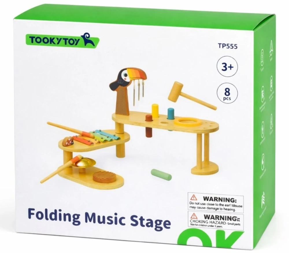 Tooky Toys Edukacinis muzikos staliukas TOOKY TOY, su tukano motyvu
