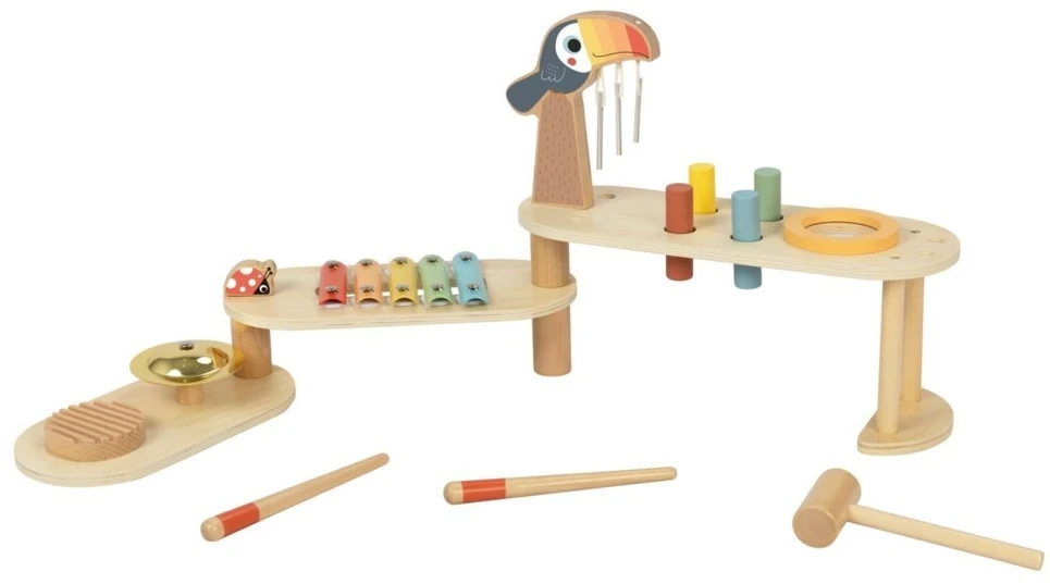 Tooky Toys Edukacinis muzikos staliukas TOOKY TOY, su tukano motyvu