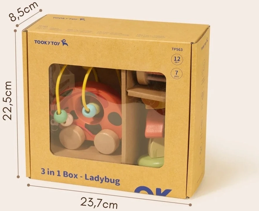 Tooky Toys Edukacinis rinkinys TOOKY TOY, 3 viename