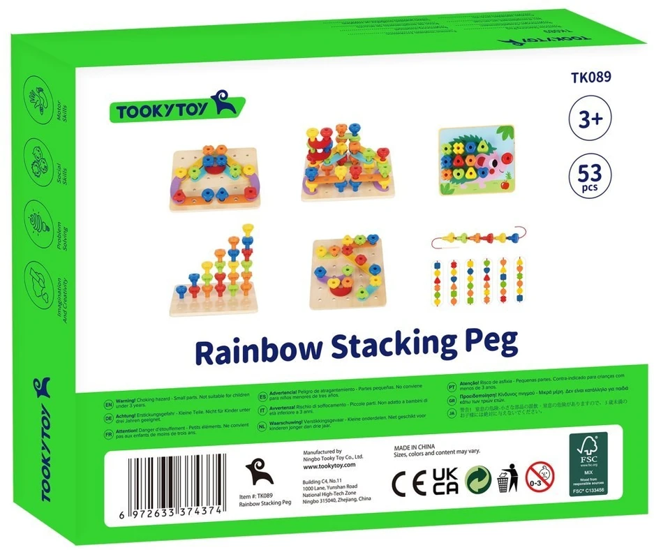 Tooky Toys Mokomoji lenta Tooky Toy, Montessori metodas