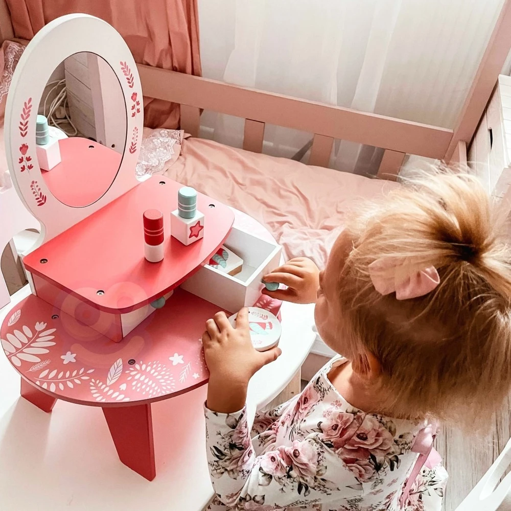 Tooky Toys Tualetinis staliukas TOOKY TOY, su veidrodžiu