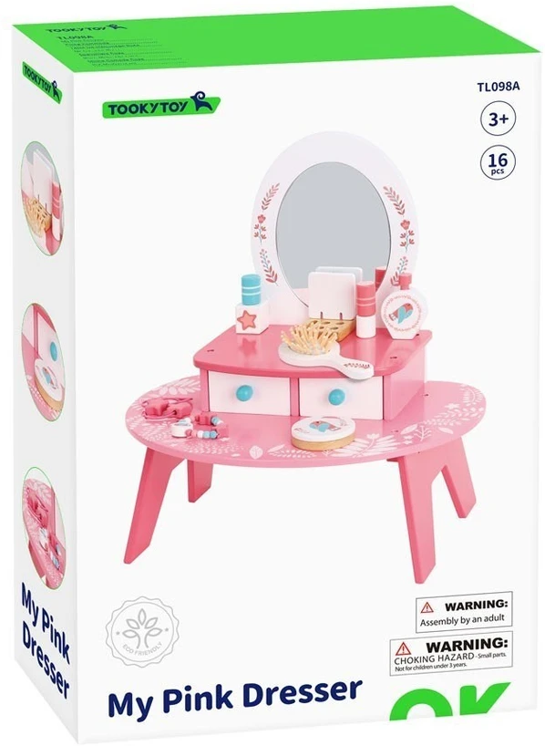 Tooky Toys Tualetinis staliukas TOOKY TOY, su veidrodžiu