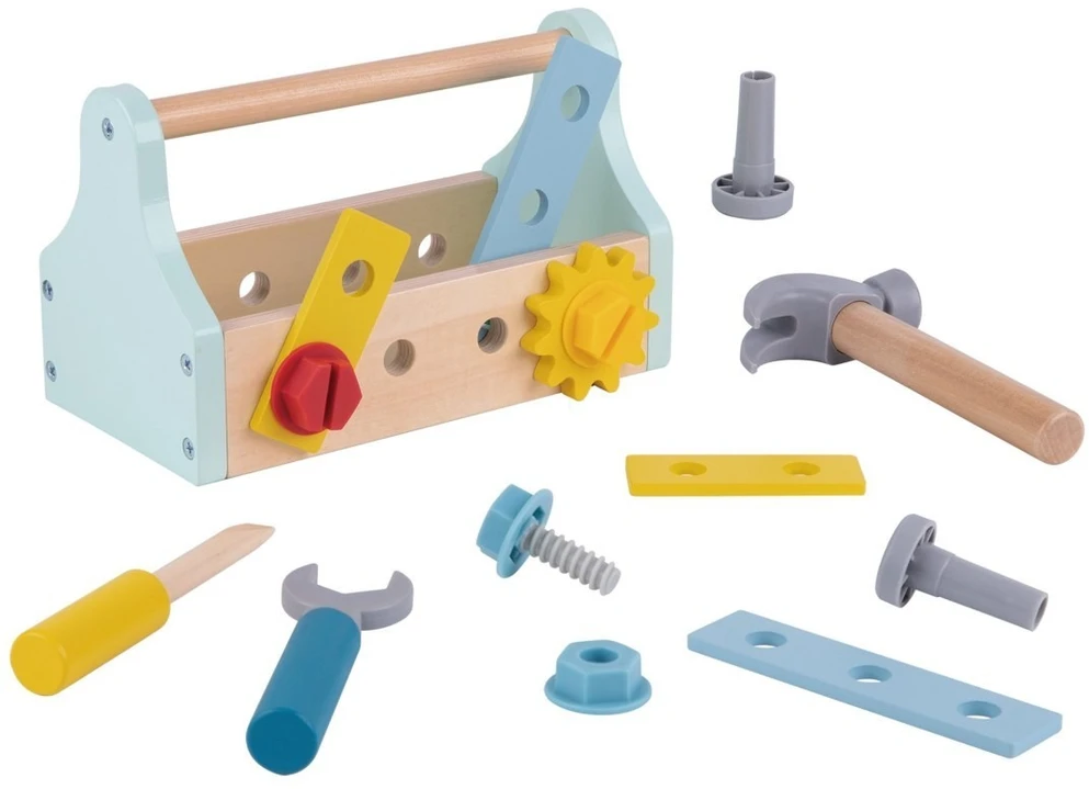 Tooky Toys Žaislas įrankių dėžė Tooky Toy, 18 detalių