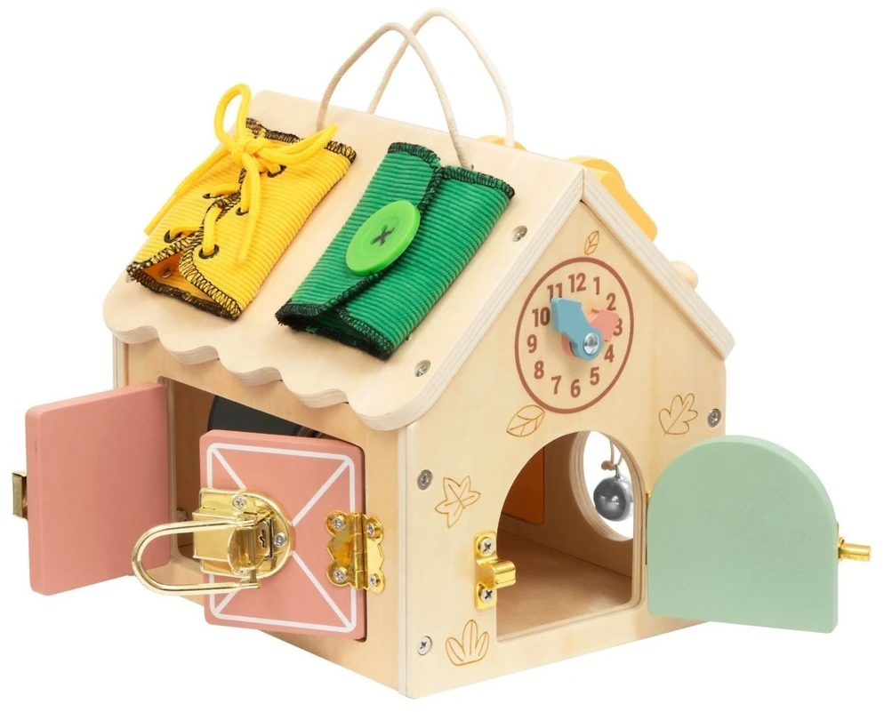 Tooky Toys Žaislas medinis namas TOOKY TOY, su spynomis