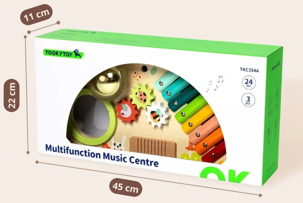 Tooky Toys Žaislas muzikos centras TOOKY TOY, medinis