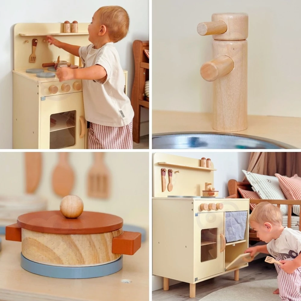 Tooky Toys Žaislinė virtuvėlė Tooky Toy, 10 dalių