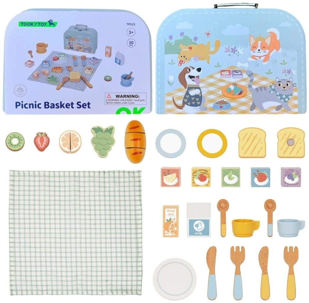 Tooky Toys Žaislų rinkinys Tooky Toy, mėlynas lagaminas