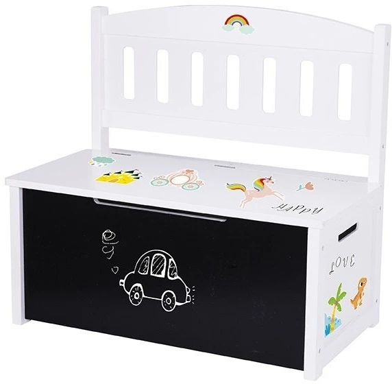 Tooky Toys Žaislų skrynia Tooky Toy, su sėdyne