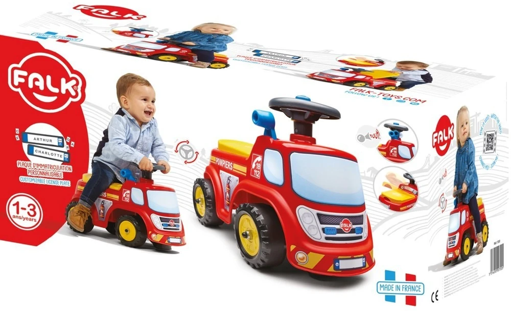 Vaikiškas žaislinis automobilis FALK, vairas su garso signalu