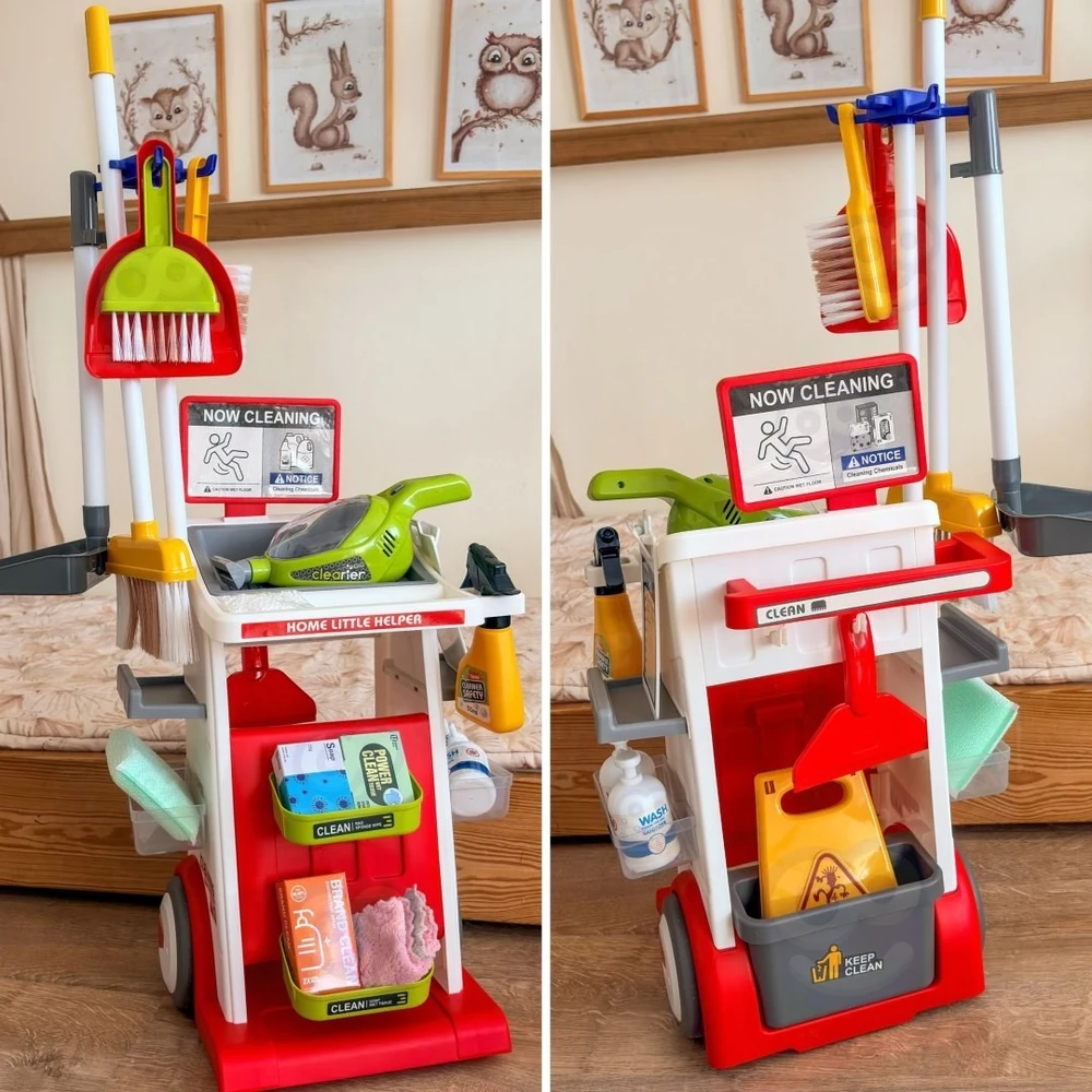 Valymo rinkinio žaislas Woopie, lavinantis įgūdžius