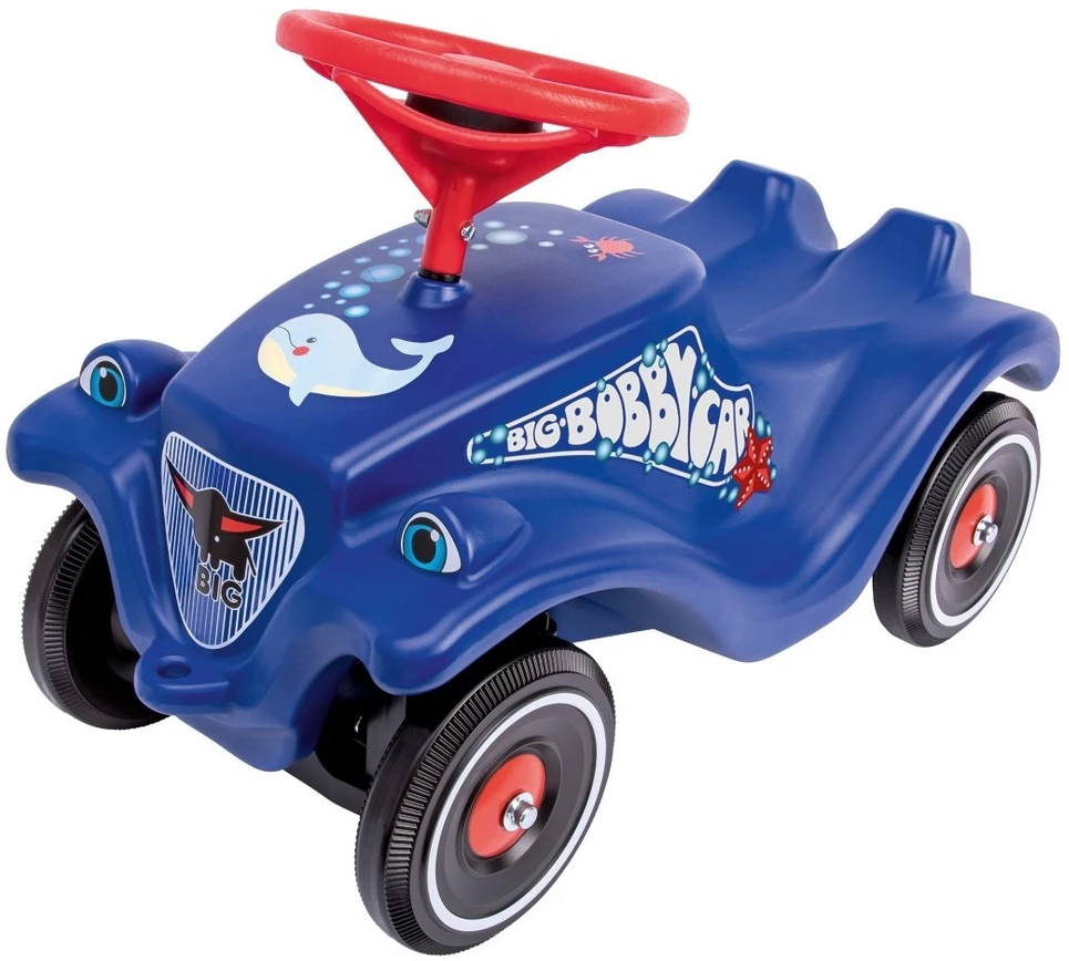 Važiuojamasis automobilis žaislas BIG, su delfino raštu