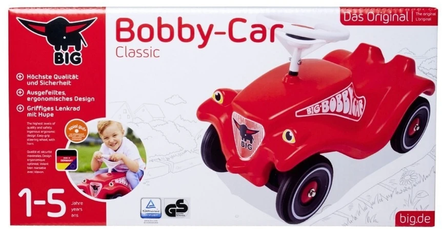 Važiuojamasis žaislas automobilis BIG, su pasukamais ratais