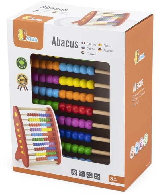 Viga Toys Abakusas Viga, medinis