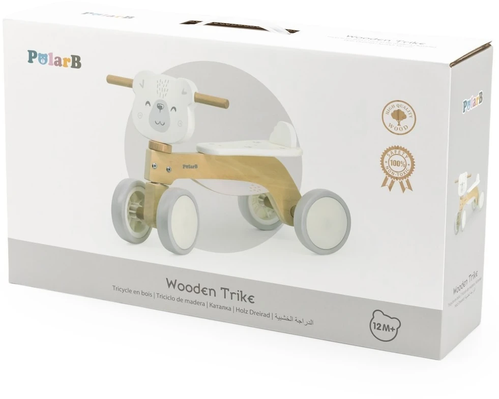 Viga Toys Balansinis dviratis VIGA PolarB, medinis