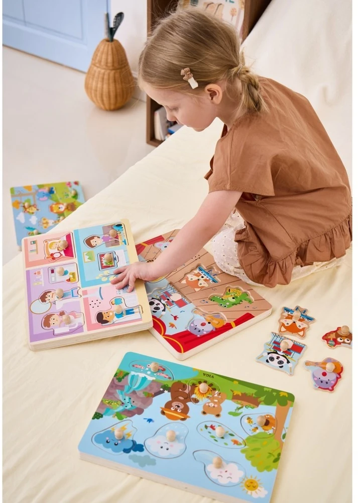 Viga Toys Dėlionė garsinė VIGA, su garso moduliu