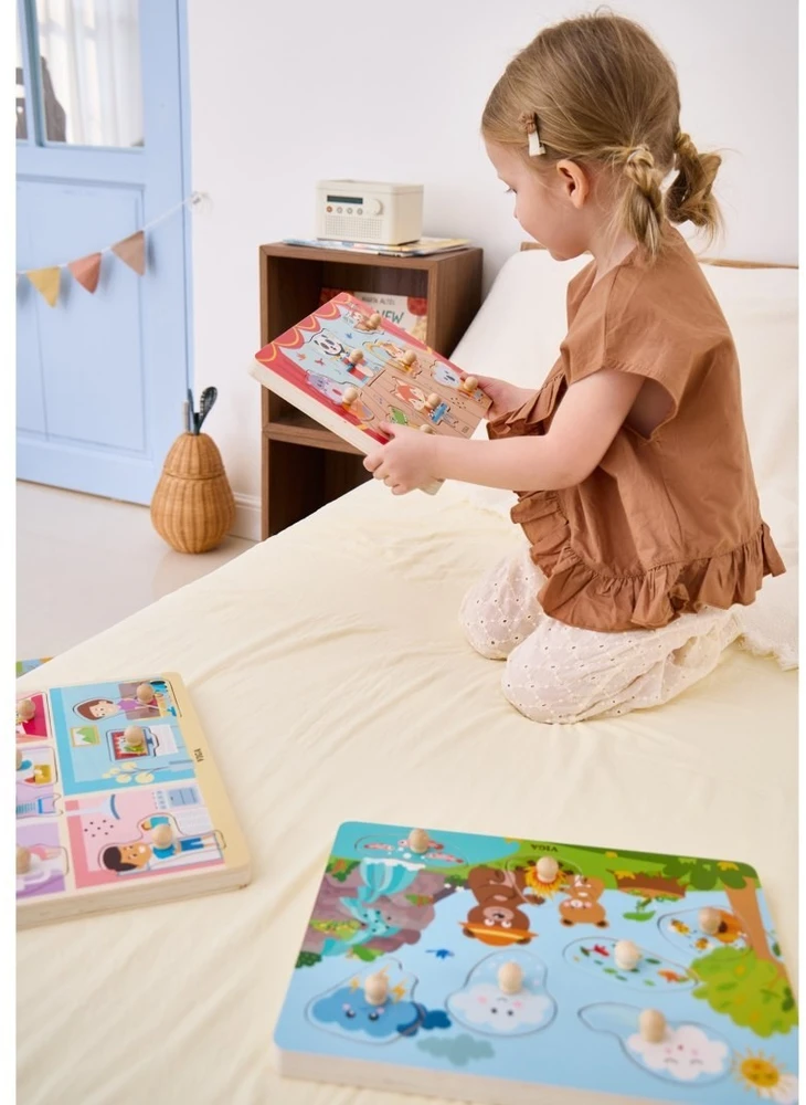 Viga Toys Dėlionė garsinė VIGA, su garso moduliu