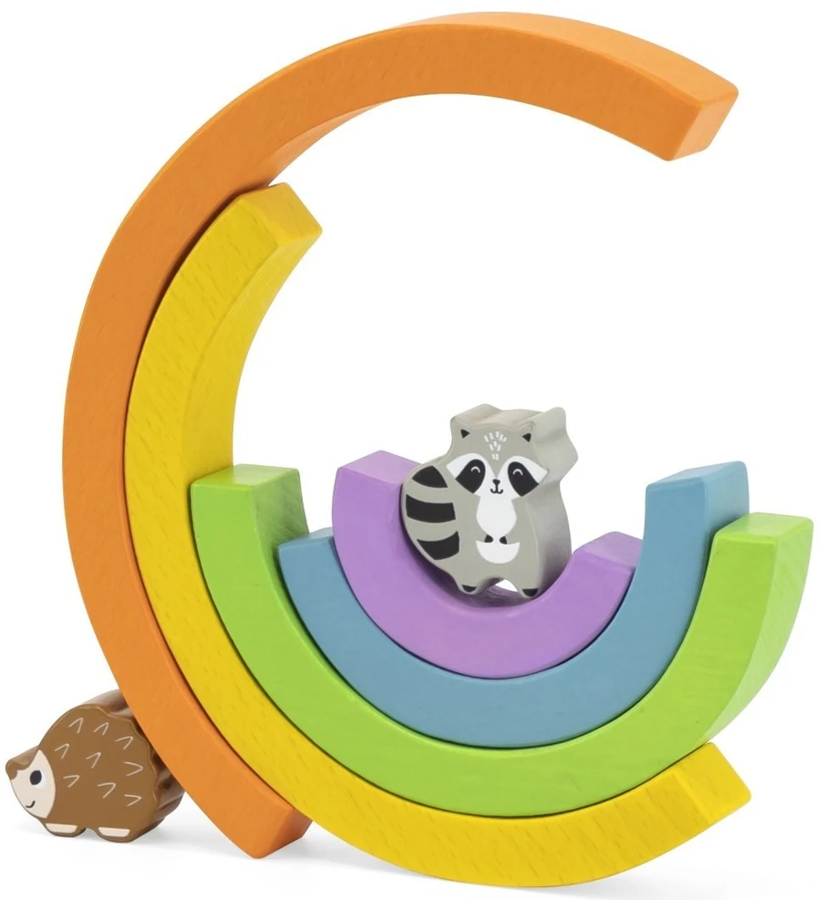 Viga Toys Dėlionė Montessori VIGA, medinė vaivorykštė