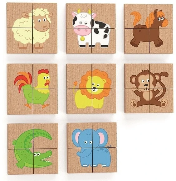 Viga Toys Dėlionė vaikams Viga, 32 magnetinės dalys