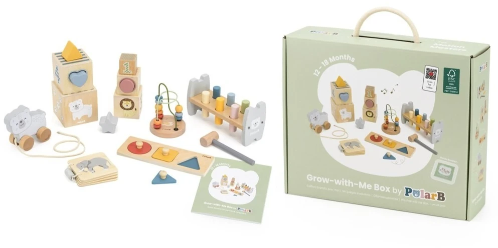 Viga Toys Edukacinis rinkinys VIGA, keli žaislai vienoje dėžutėje