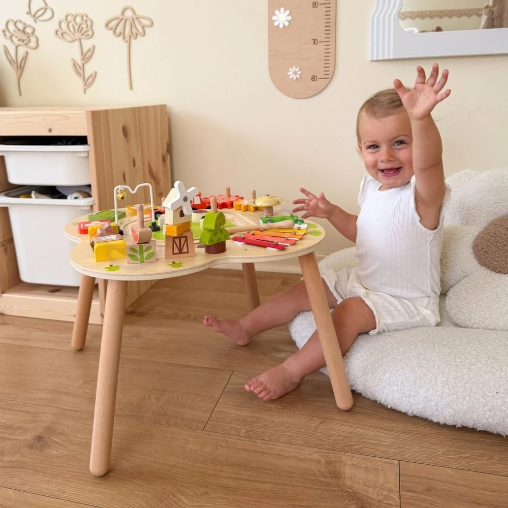Viga Toys Edukacinis stalas Viga, medinis