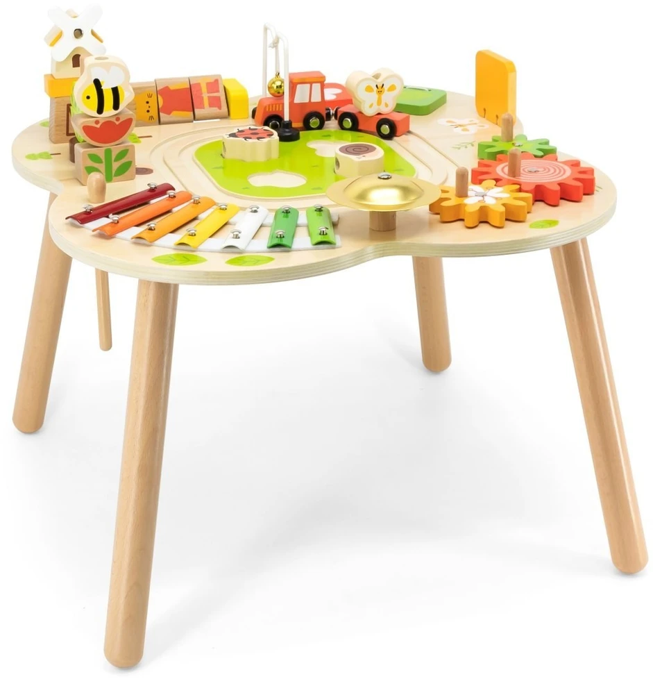 Viga Toys Edukacinis stalas Viga, medinis