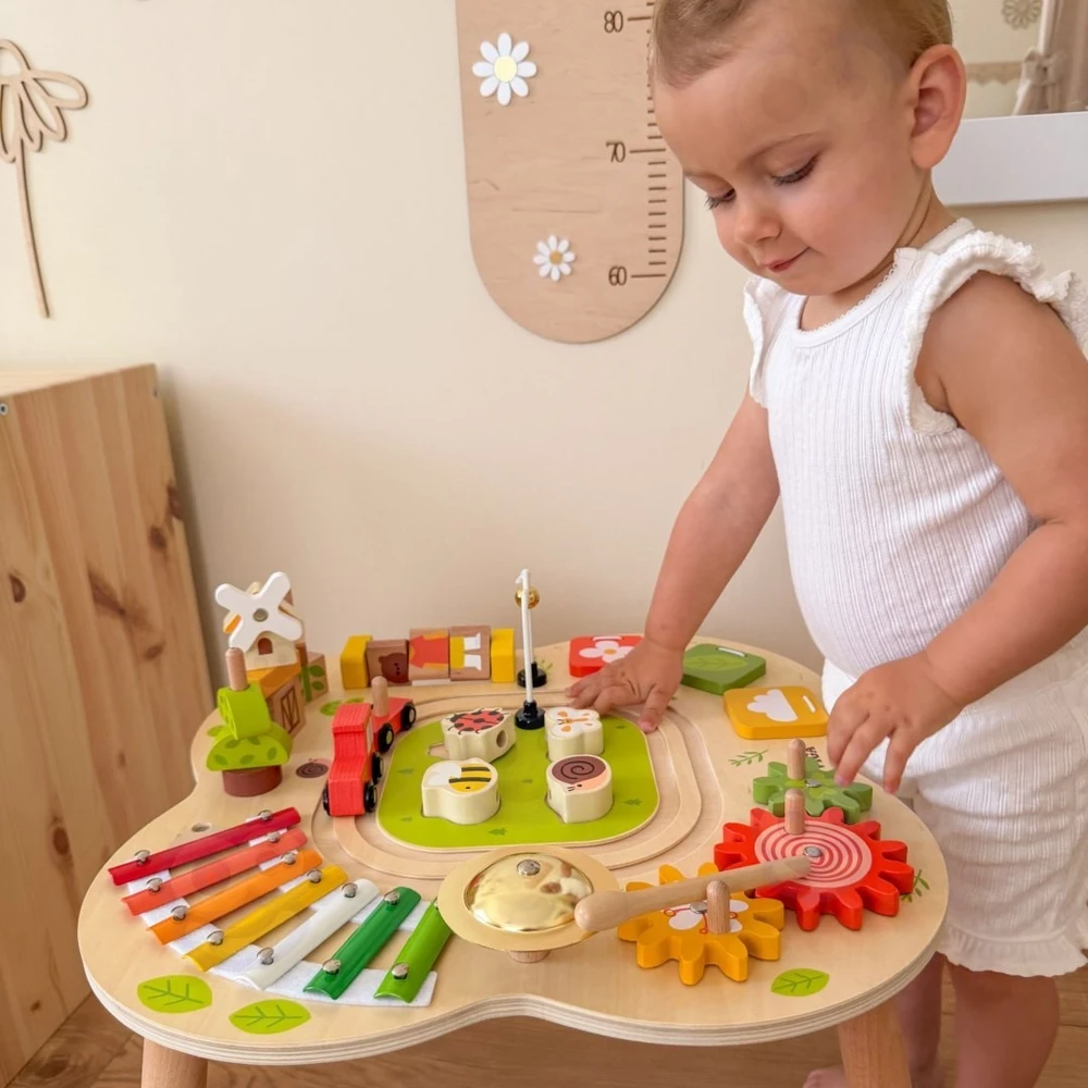 Viga Toys Edukacinis stalas Viga, medinis