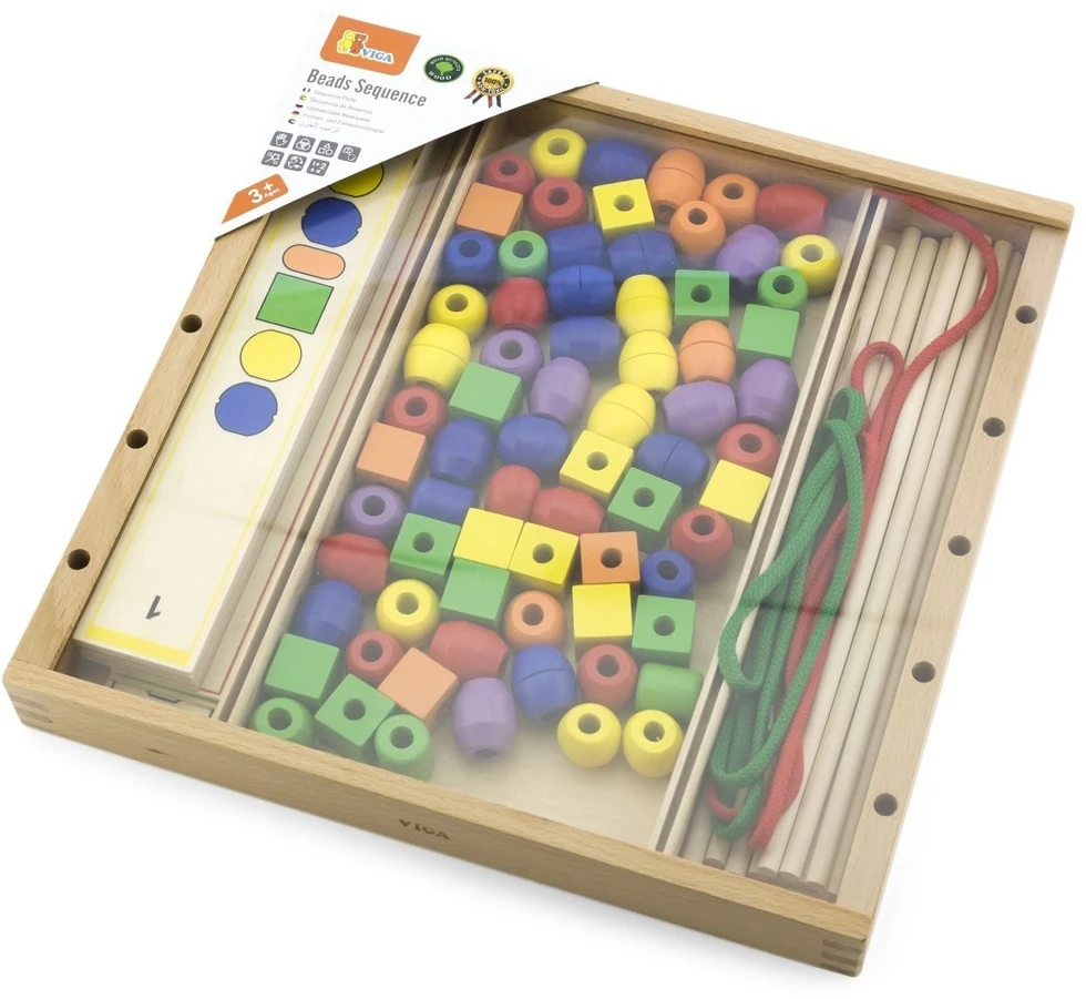 Viga Toys Edukacinis žaislas Viga, 104 elementai