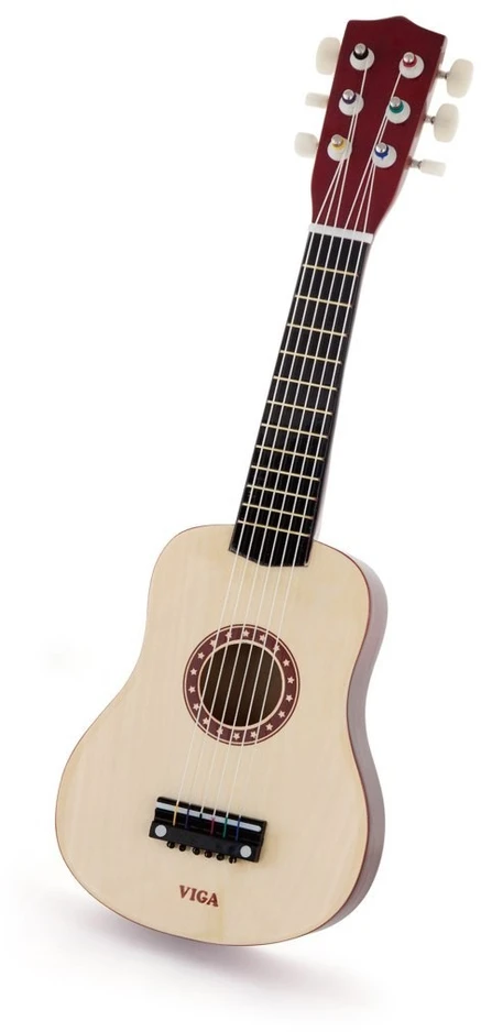 Viga Toys Gitara vaikams Viga, natūrali mediena