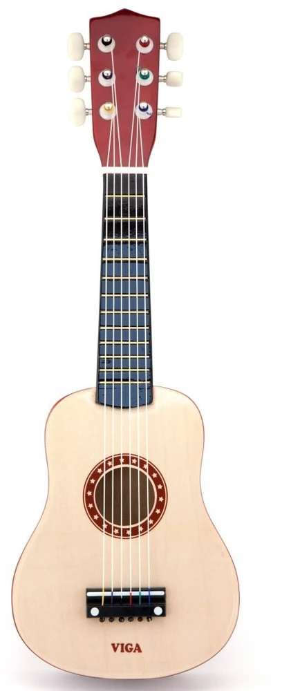 Viga Toys Gitara vaikams Viga, natūrali mediena