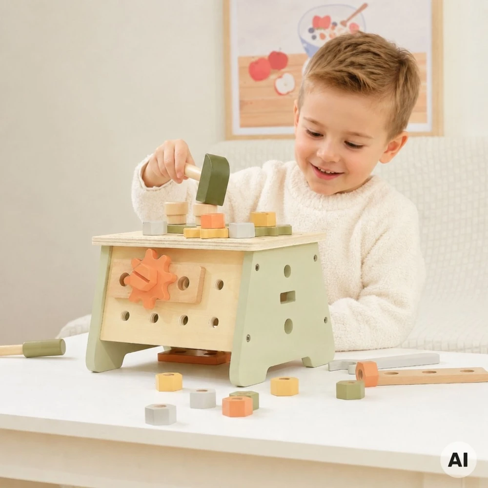 Viga Toys Įrankių dėžė VIGA, medinė