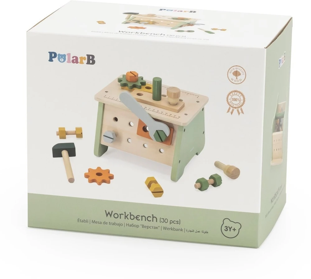 Viga Toys Įrankių dėžė VIGA, medinė