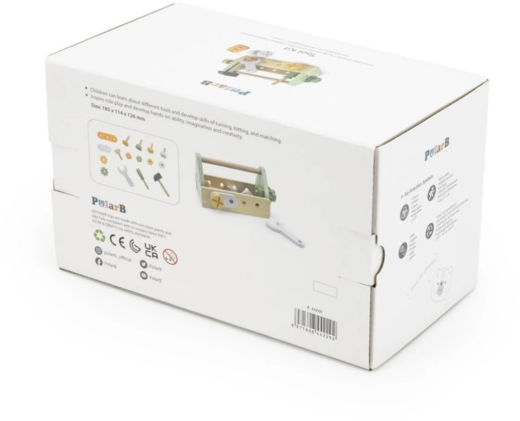 Viga Toys Įrankių dėžė Viga, natūralaus buko mediena