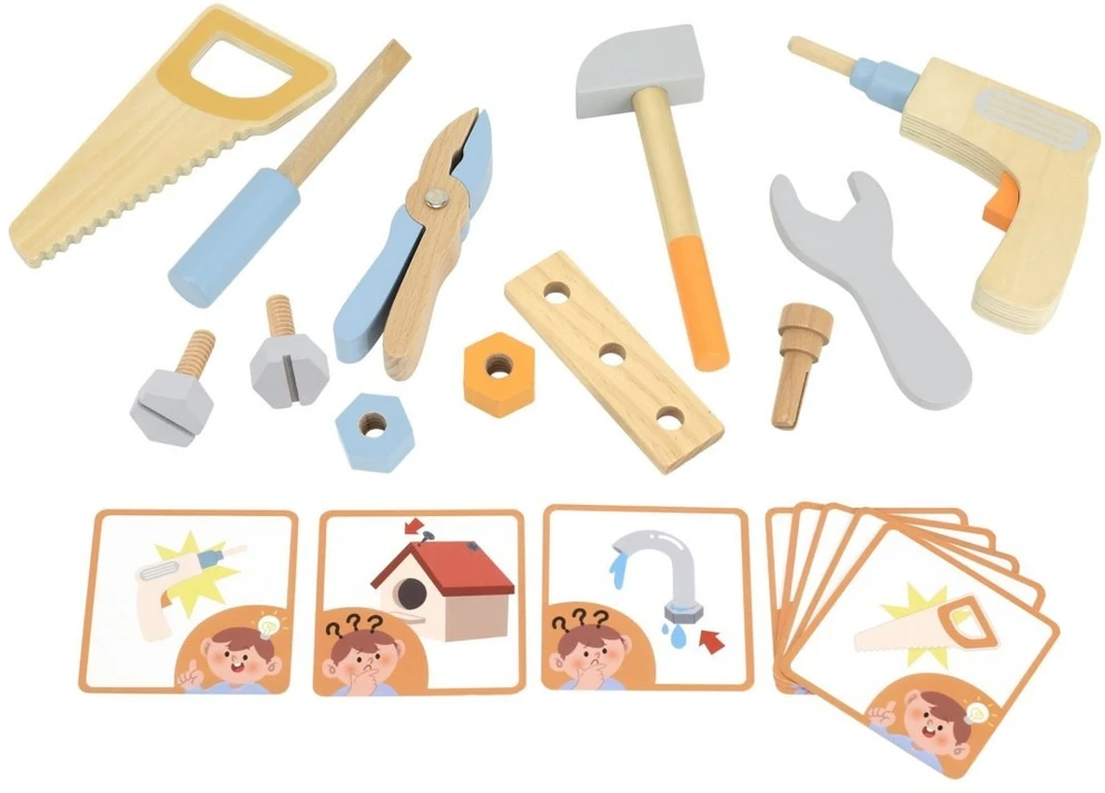 Viga Toys Įrankių rinkinys Viga, medinis