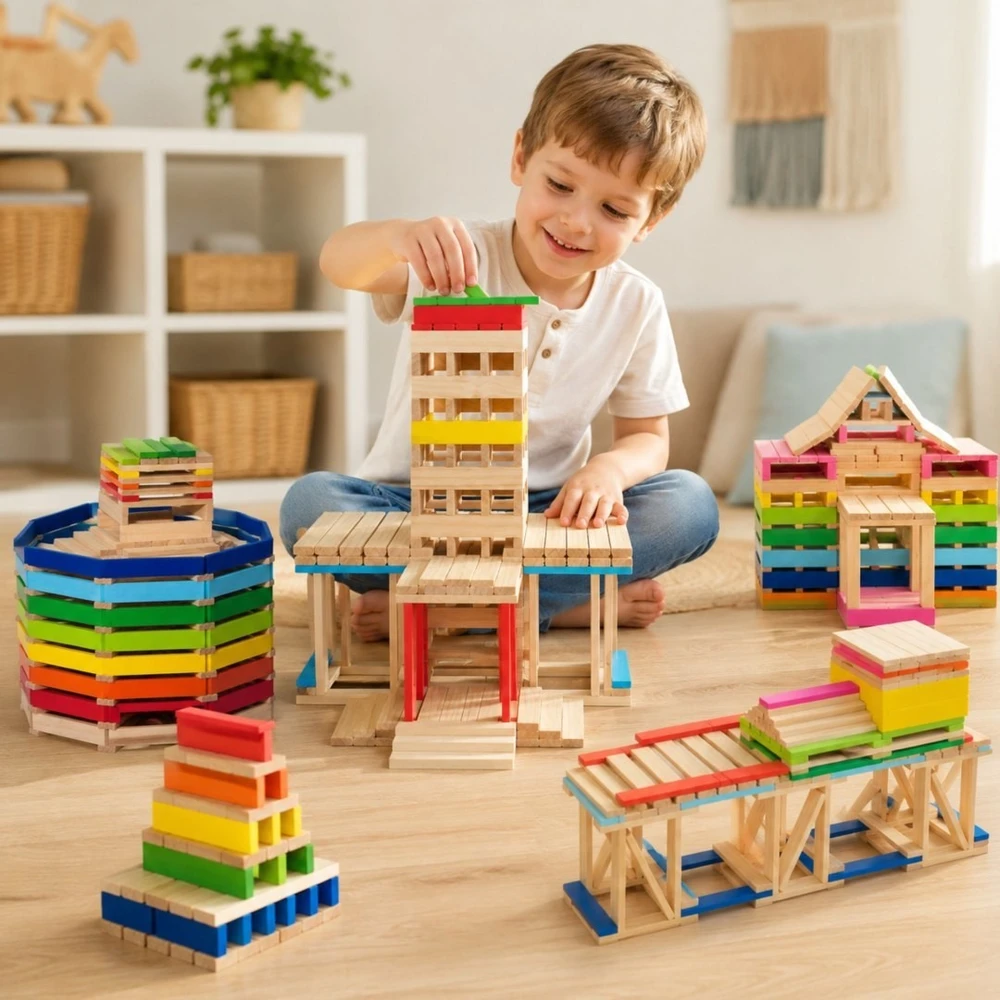 Viga Toys Konstruktorius Viga, 250 detalių