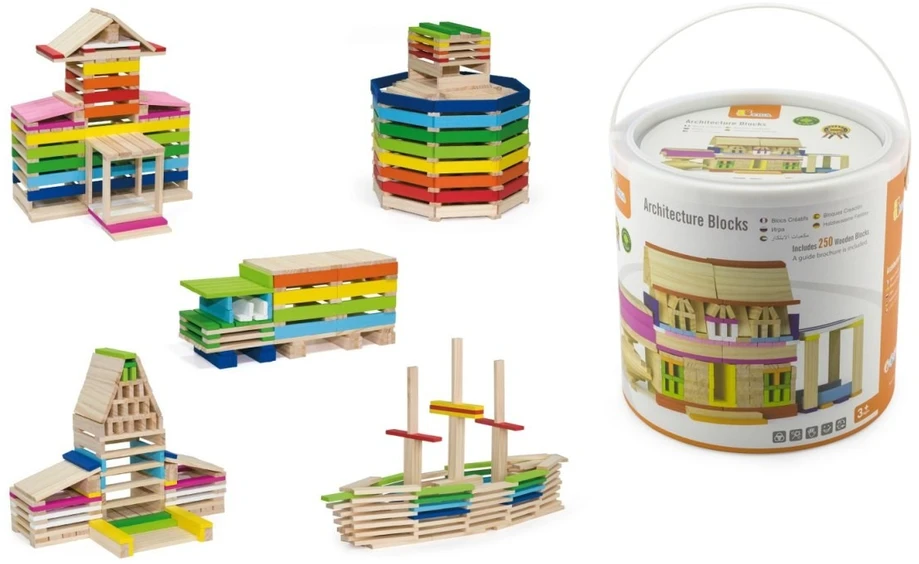 Viga Toys Konstruktorius Viga, 250 detalių
