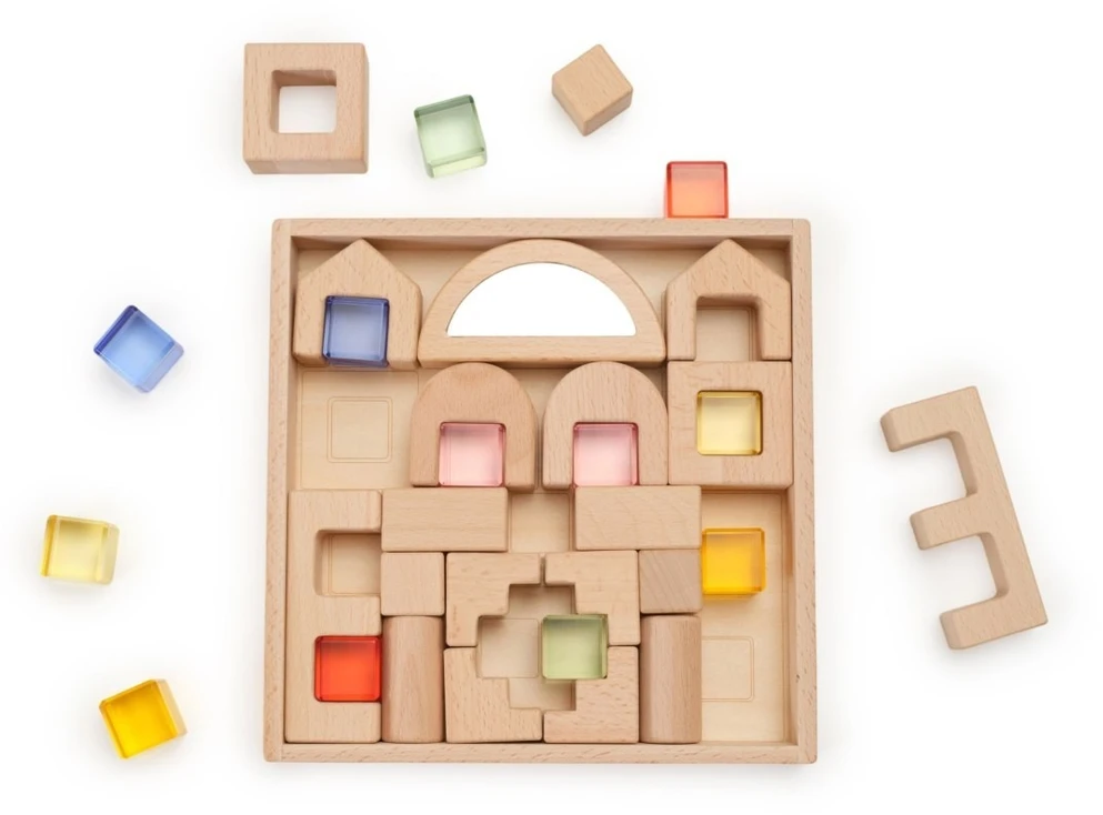 Viga Toys Konstruktorius VIGA, spalvoti langai